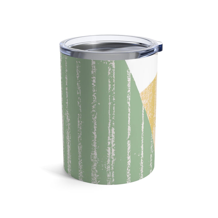 Insulated Tumbler 10oz Green Textured Boho Pattern - Decorative | Tumblers