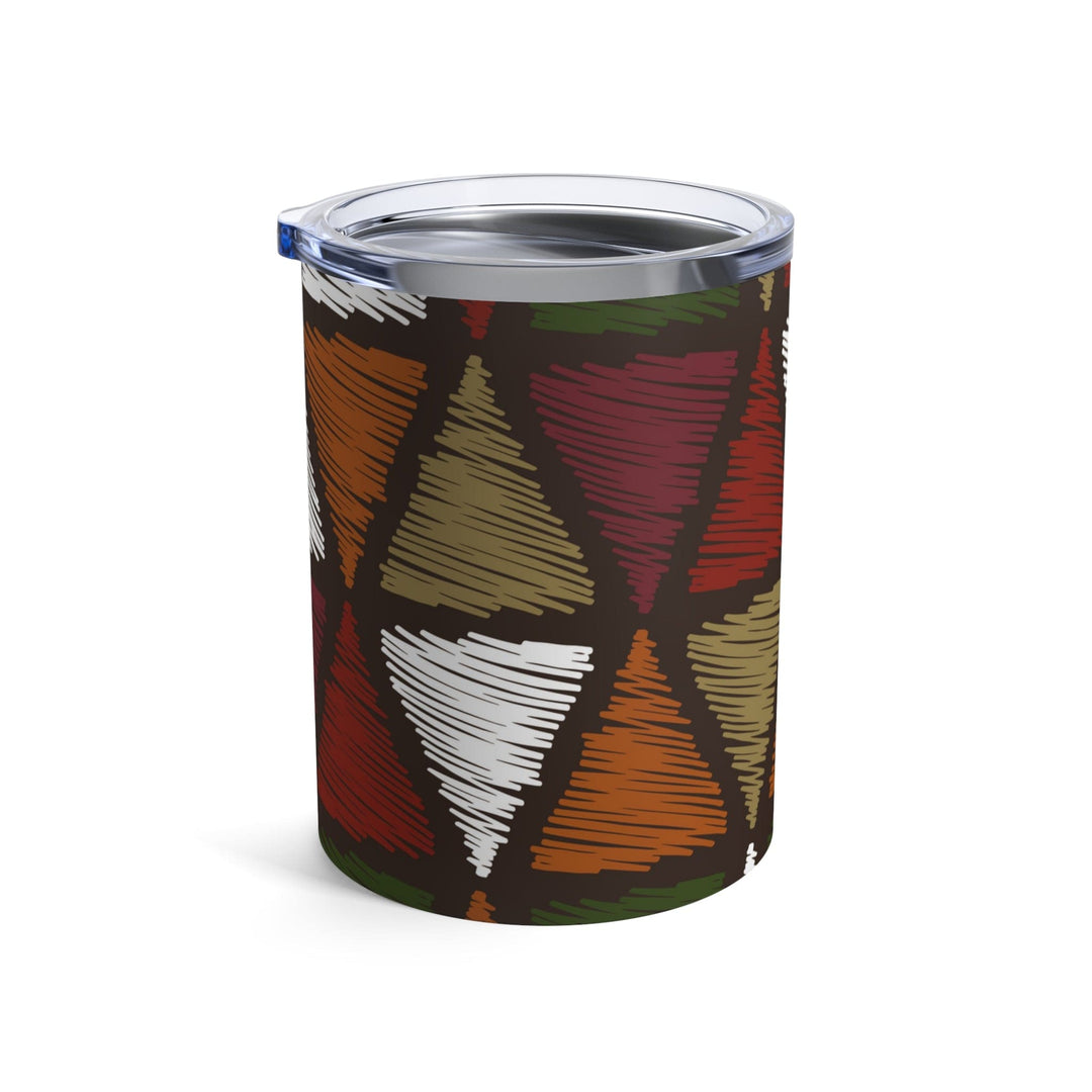 Insulated Tumbler 10oz Multicolor Tribal Pattern - Decorative | Tumblers | 10oz