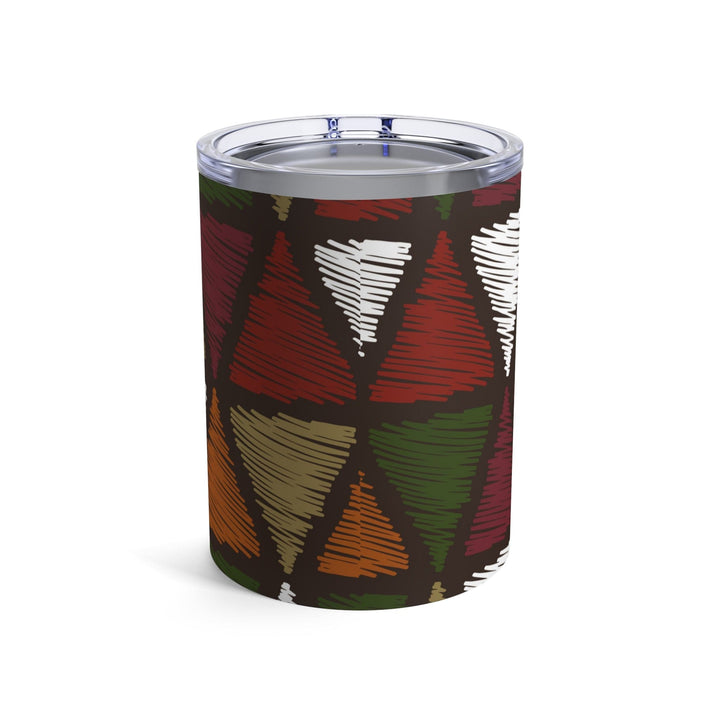 Insulated Tumbler 10oz Multicolor Tribal Pattern - Decorative | Tumblers | 10oz