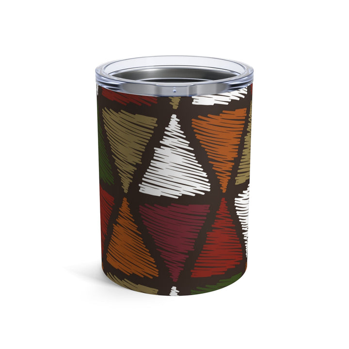 Insulated Tumbler 10oz Multicolor Tribal Pattern - Decorative | Tumblers | 10oz