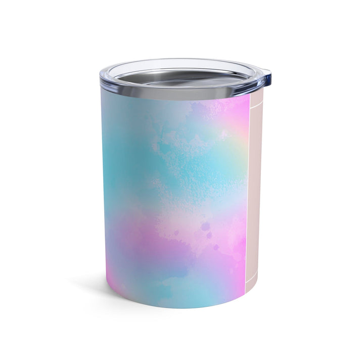 Insulated Tumbler 10oz Pastel Colorblock Watercolor Illustration - Decorative