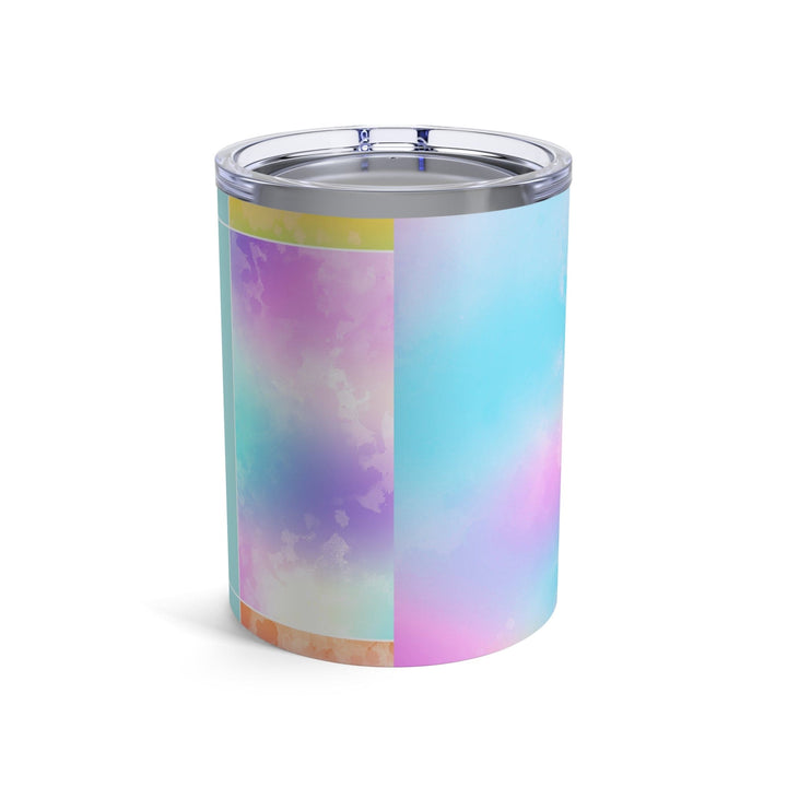 Insulated Tumbler 10oz Pastel Colorblock Watercolor Illustration - Decorative