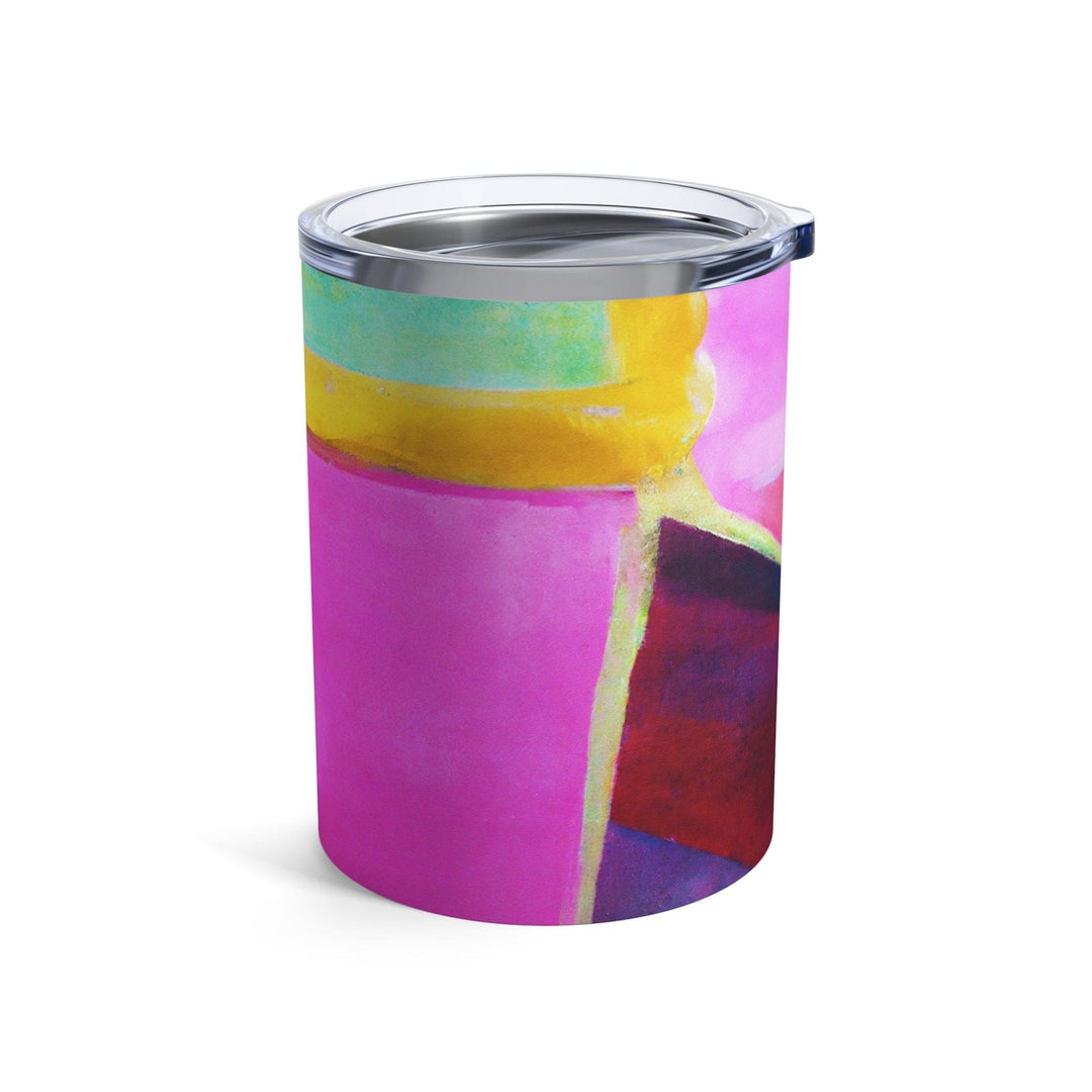 Insulated Tumbler 10oz Pink and Purple Pattern - Decorative | Tumblers | 10oz