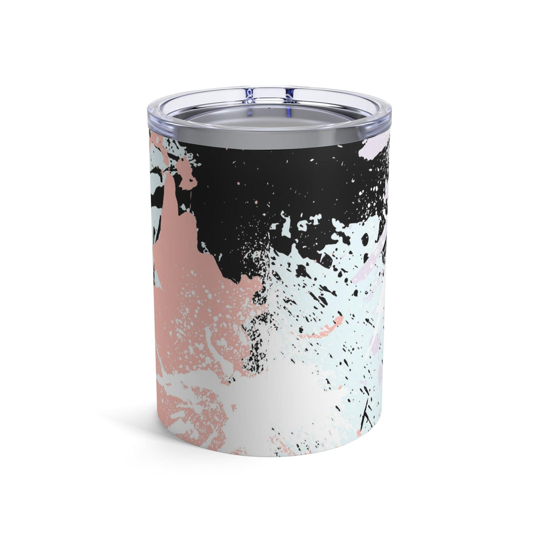 Insulated Tumbler 10oz Pink Black Abstract Pattern - Decorative | Tumblers
