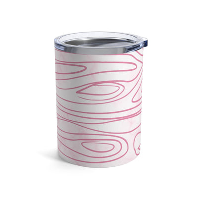 Insulated Tumbler 10oz Pink Line Art Sketch Print - Mug