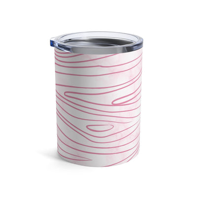 Insulated Tumbler 10oz Pink Line Art Sketch Print - Mug