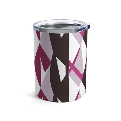 Insulated Tumbler 10oz Pink Mauve Pattern - Mug