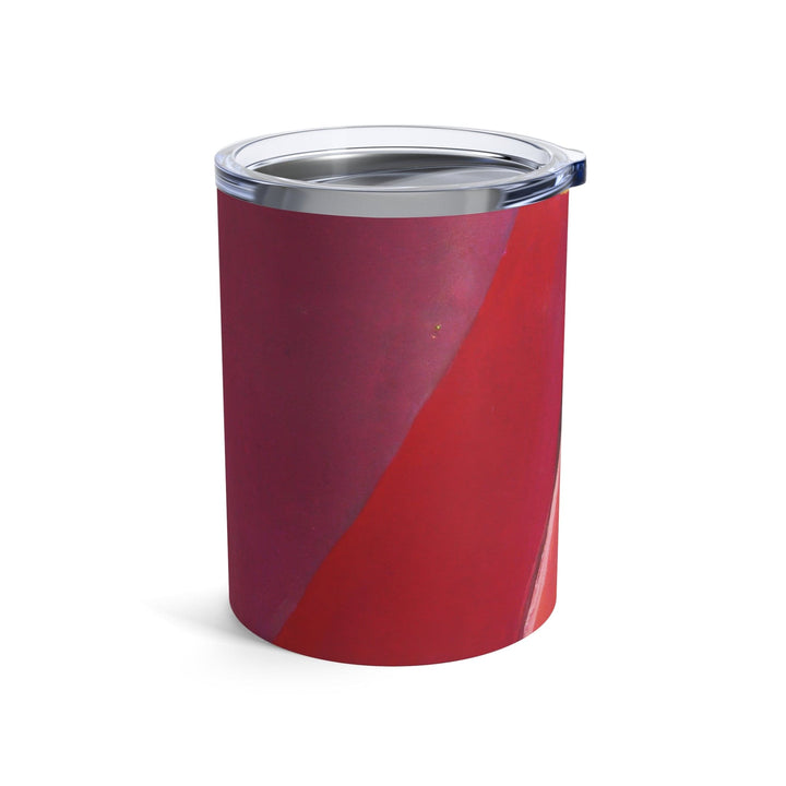 Insulated Tumbler 10oz Pink Mauve Red Geometric Pattern - Decorative | Tumblers