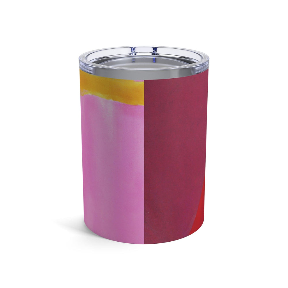 Insulated Tumbler 10oz Pink Mauve Red Geometric Pattern - Decorative | Tumblers