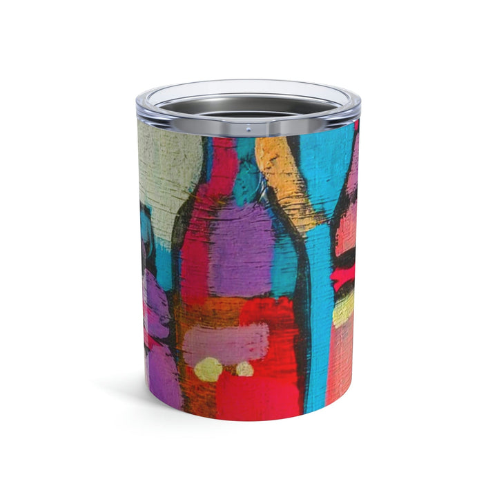 Insulated Tumbler 10oz Sutileza Smooth Colorful Abstract Print - Decorative