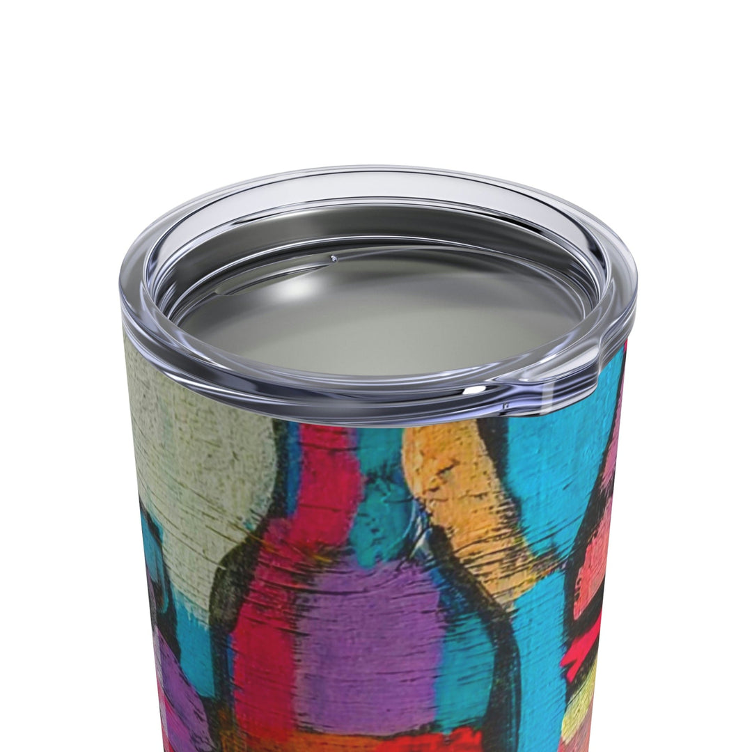 Insulated Tumbler 10oz Sutileza Smooth Colorful Abstract Print - Decorative