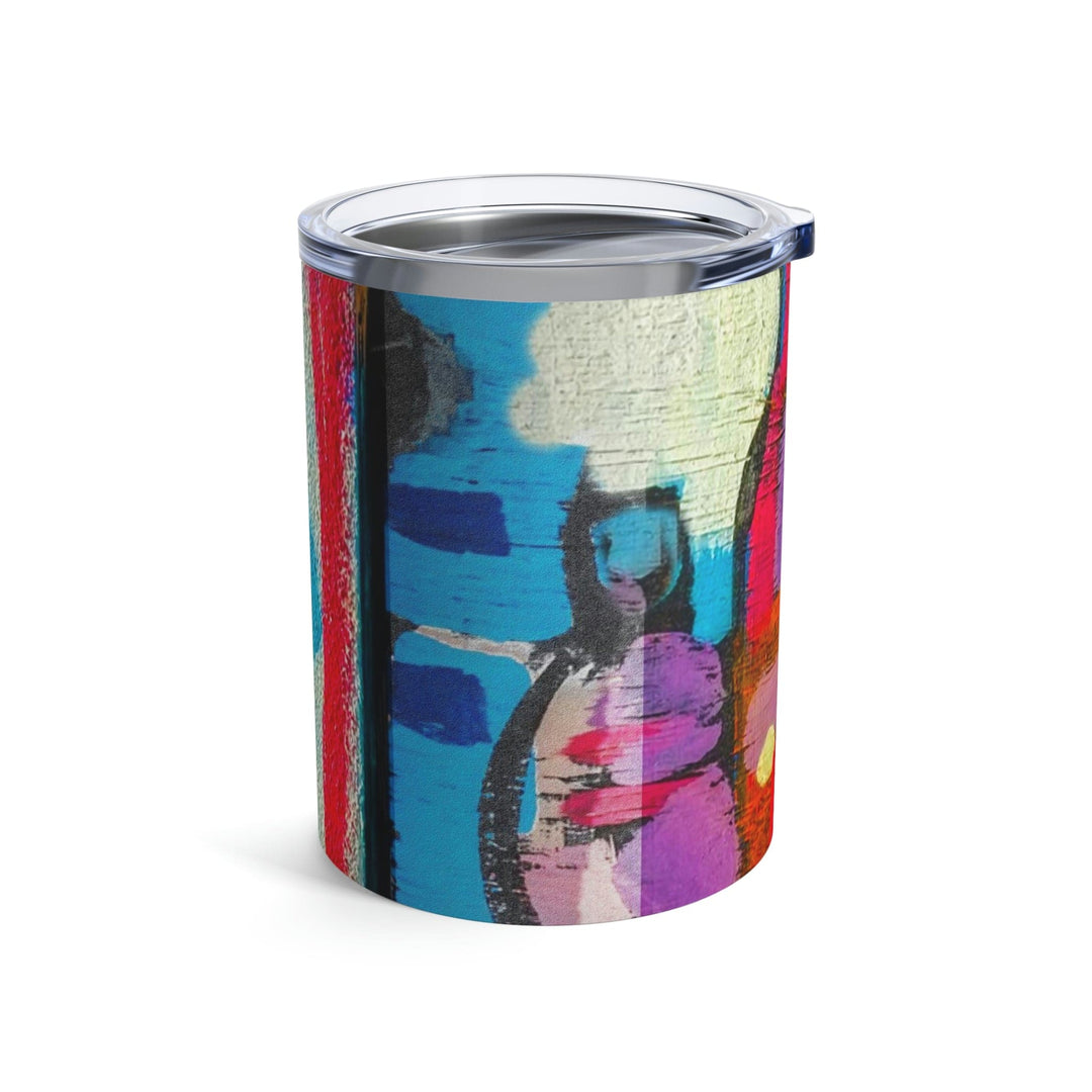 Insulated Tumbler 10oz Sutileza Smooth Colorful Abstract Print - Decorative