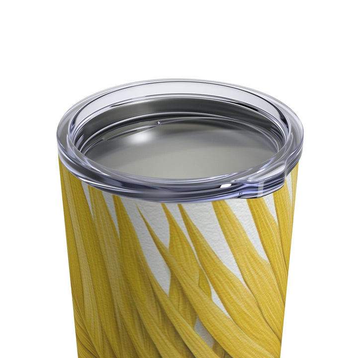 Insulated Tumbler 10oz Yellow Palm Leaves - Decorative | Tumblers | 10oz