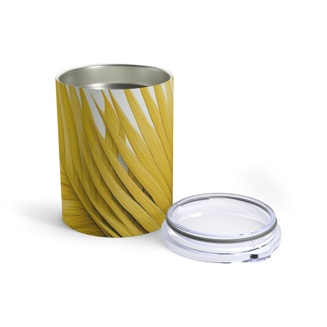 Insulated Tumbler 10oz Yellow Palm Leaves - Decorative | Tumblers | 10oz