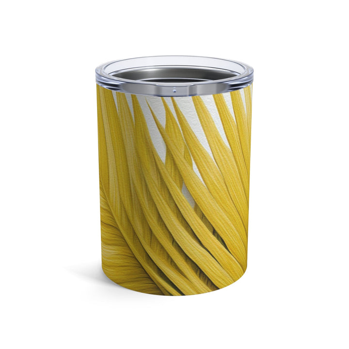Insulated Tumbler 10oz Yellow Palm Leaves - Decorative | Tumblers | 10oz