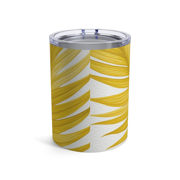 Insulated Tumbler 10oz Yellow Palm Leaves - Decorative | Tumblers | 10oz