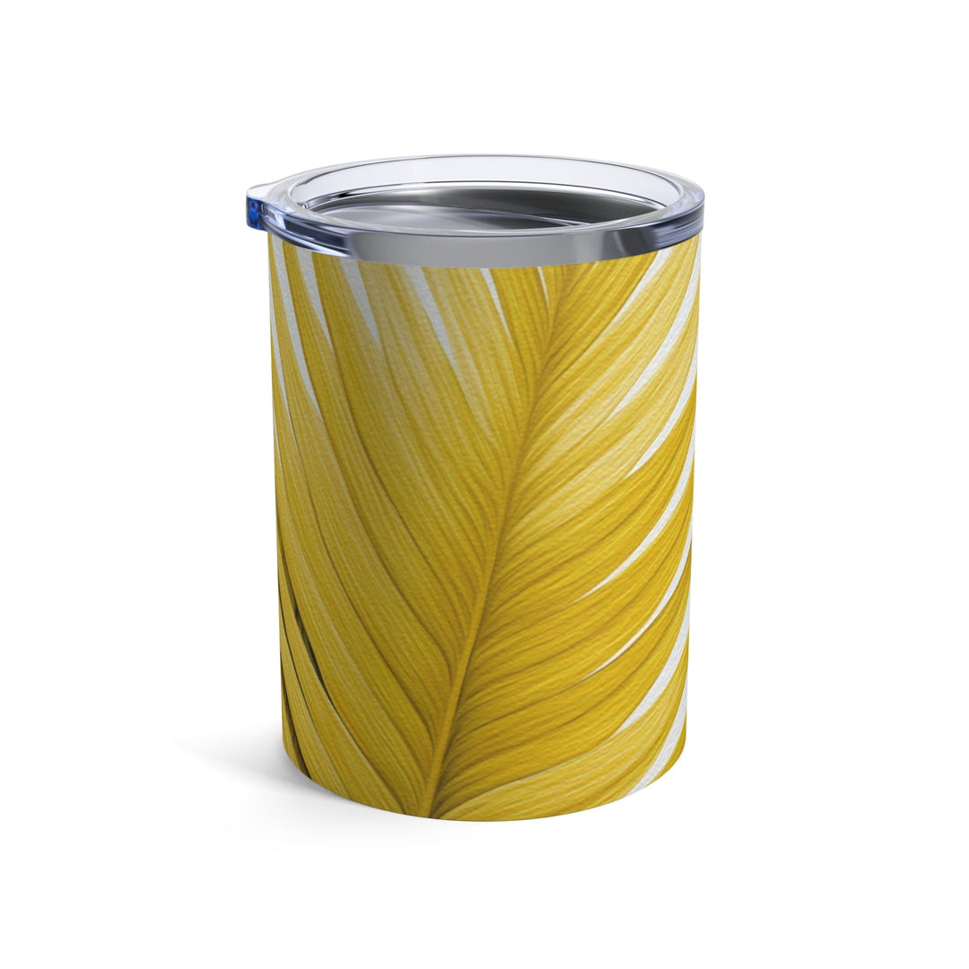 Insulated Tumbler 10oz Yellow Palm Leaves - Decorative | Tumblers | 10oz