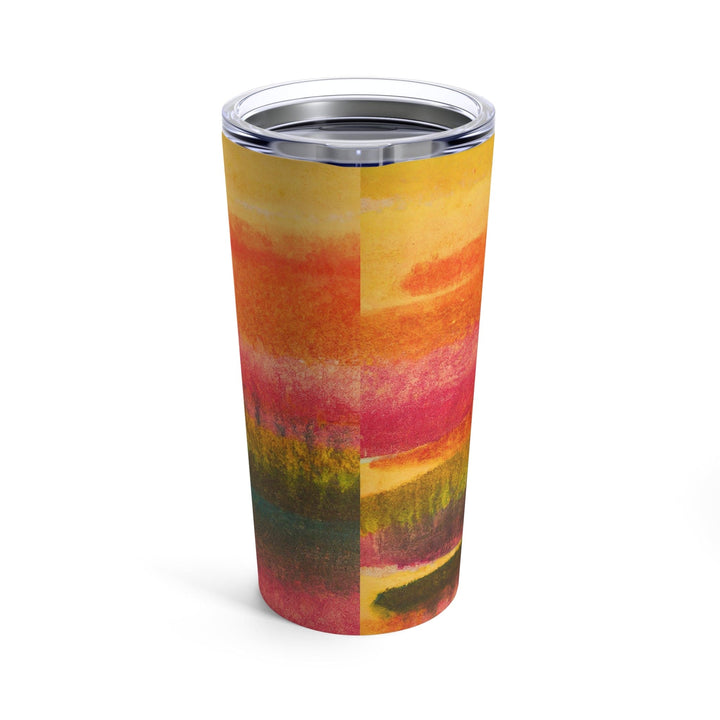 Insulated Tumbler 20oz Autumn Fall Watercolor Abstract Print - Decorative