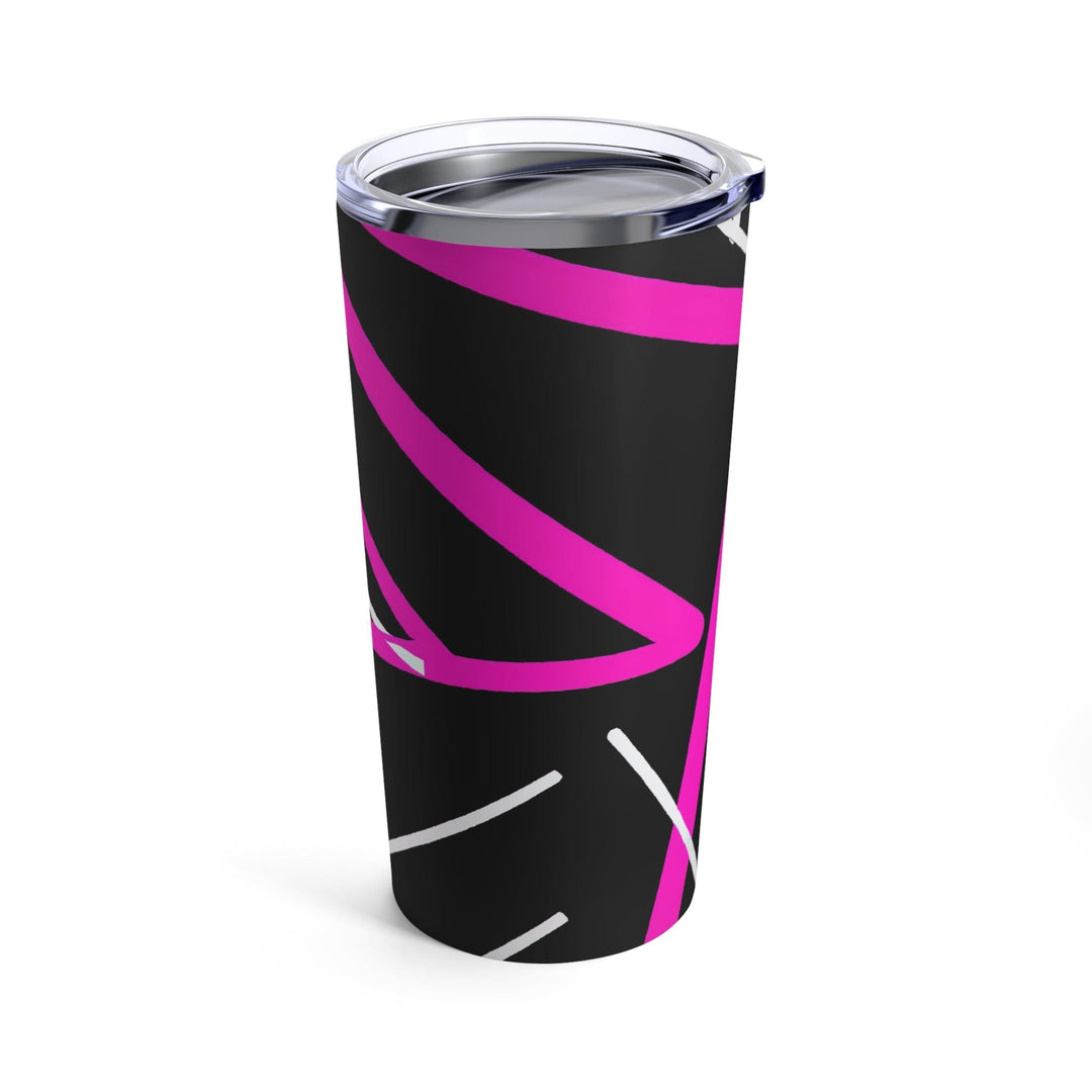 Insulated Tumbler 20oz Black And Pink Pattern - Decorative | Tumblers | 20oz