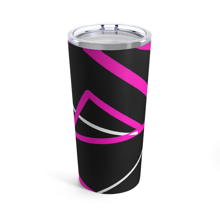 Insulated Tumbler 20oz Black And Pink Pattern - Decorative | Tumblers | 20oz