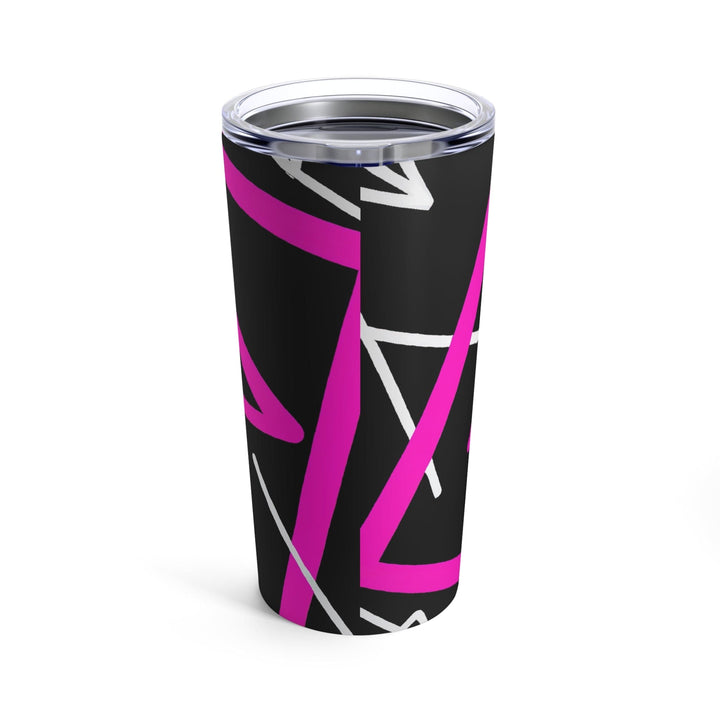 Insulated Tumbler 20oz Black And Pink Pattern - Decorative | Tumblers | 20oz