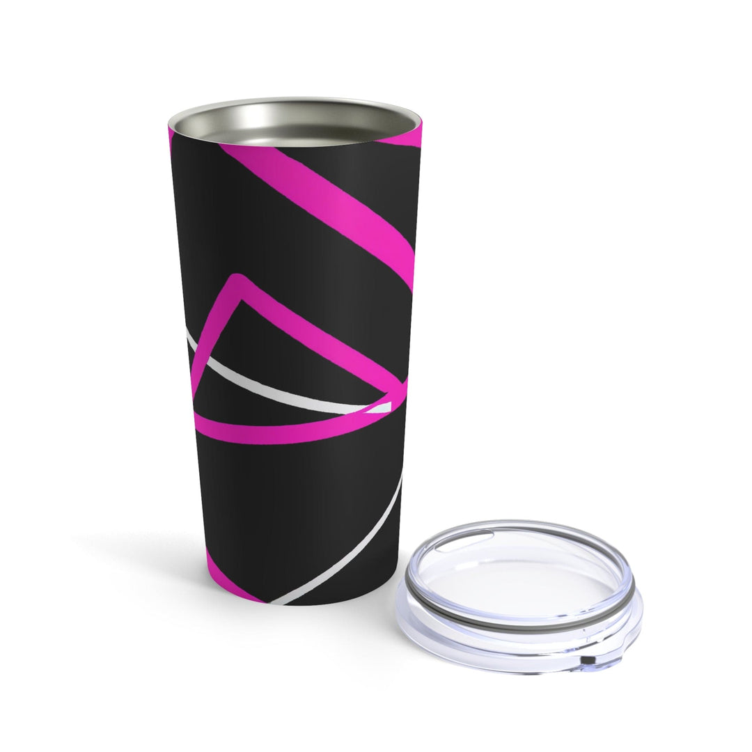 Insulated Tumbler 20oz Black And Pink Pattern - Decorative | Tumblers | 20oz