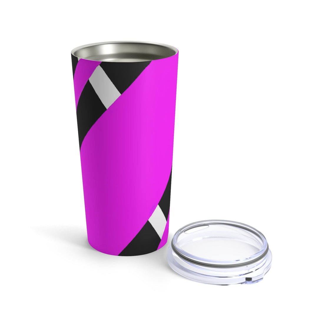 Insulated Tumbler 20oz Black And Pink Pattern - Decorative | Tumblers | 20oz