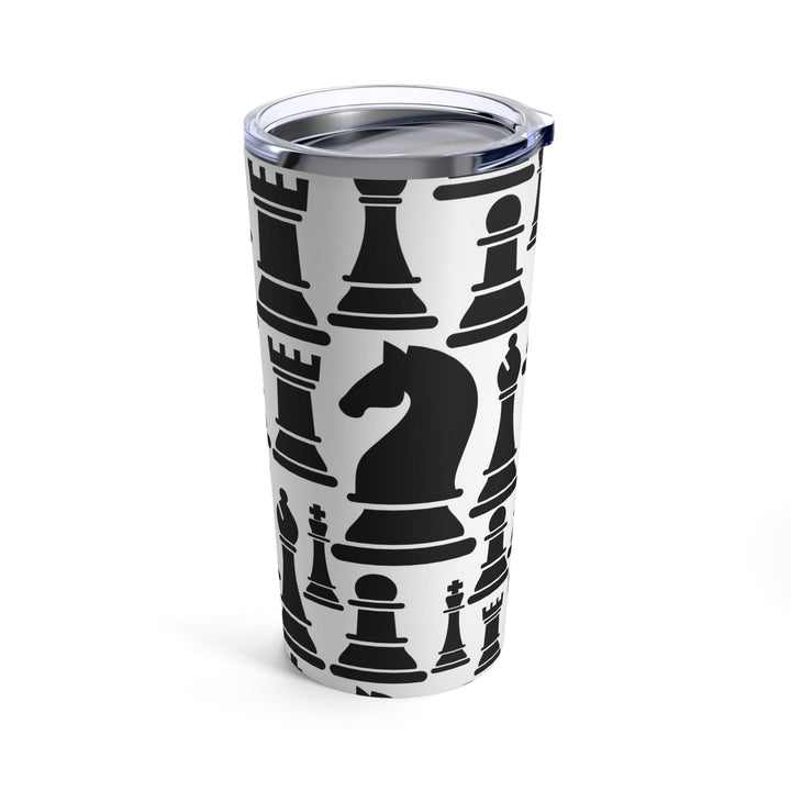 Insulated Tumbler 20oz Black and White Chess Print - Decorative | Tumblers