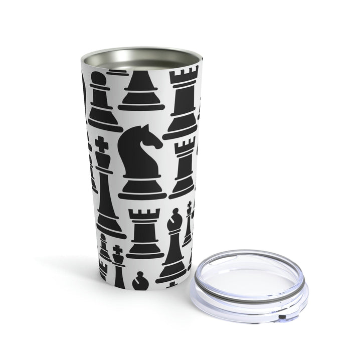 Insulated Tumbler 20oz Black and White Chess Print - Decorative | Tumblers