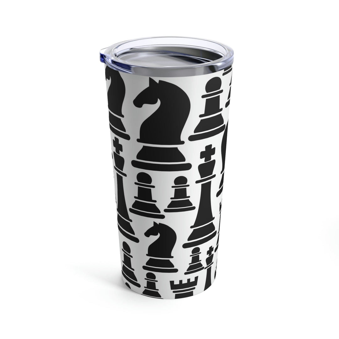 Insulated Tumbler 20oz Black and White Chess Print - Decorative | Tumblers