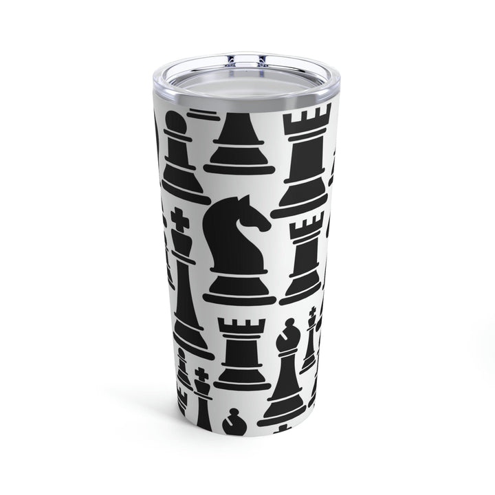 Insulated Tumbler 20oz Black and White Chess Print - Decorative | Tumblers