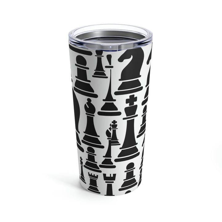 Insulated Tumbler 20oz Black and White Chess Print - Decorative | Tumblers