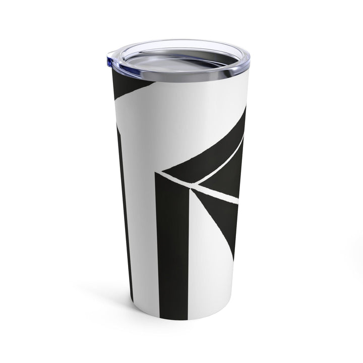 Insulated Tumbler 20oz Black And White Geometric Pattern - Decorative