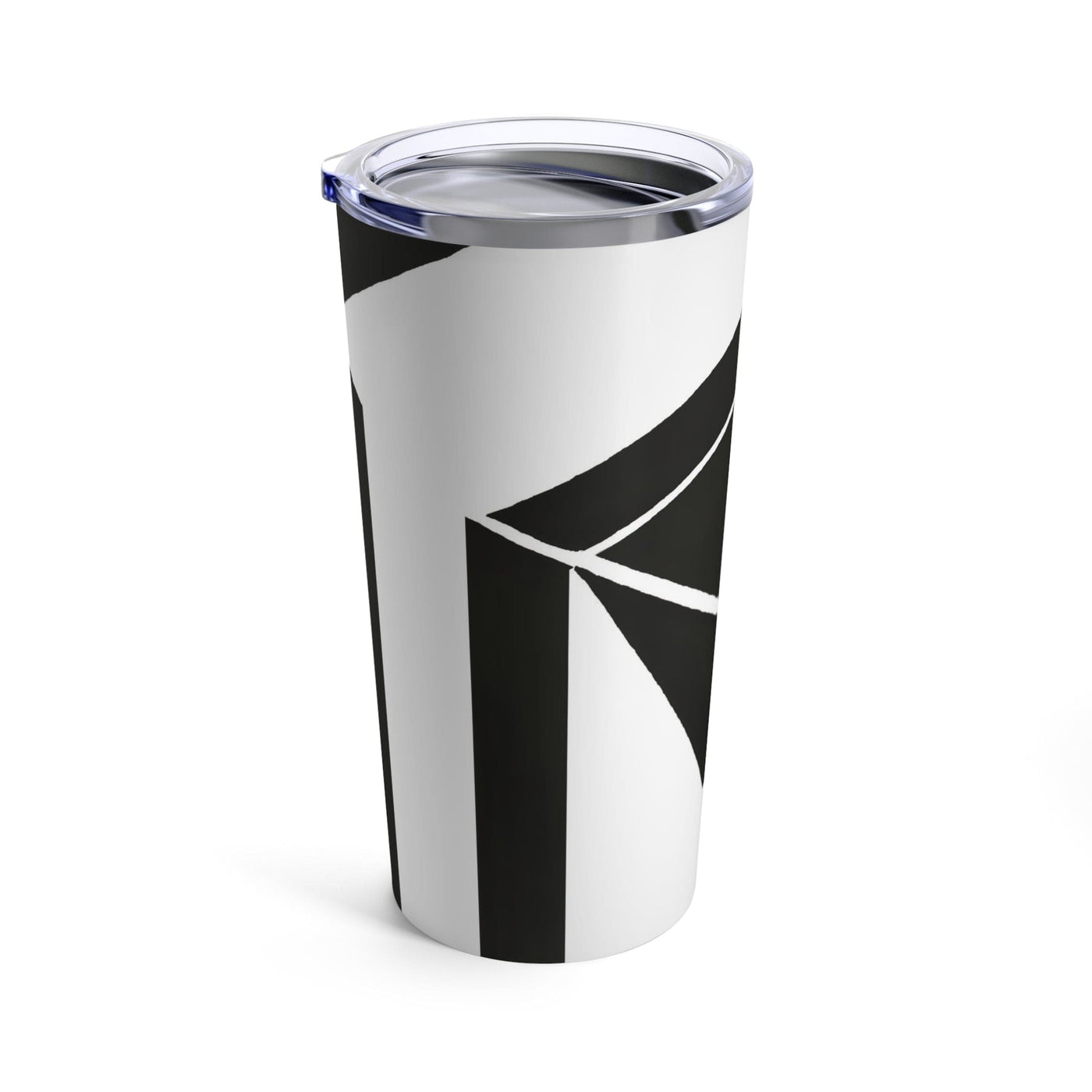 Insulated Tumbler 20oz Black And White Geometric Pattern - Mug