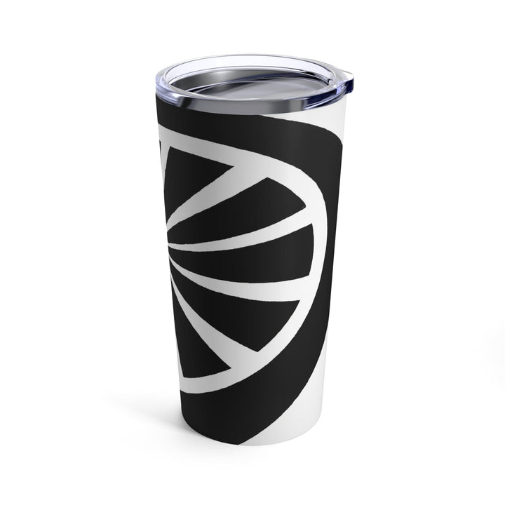 Insulated Tumbler 20oz Black And White Geometric Pattern - Decorative