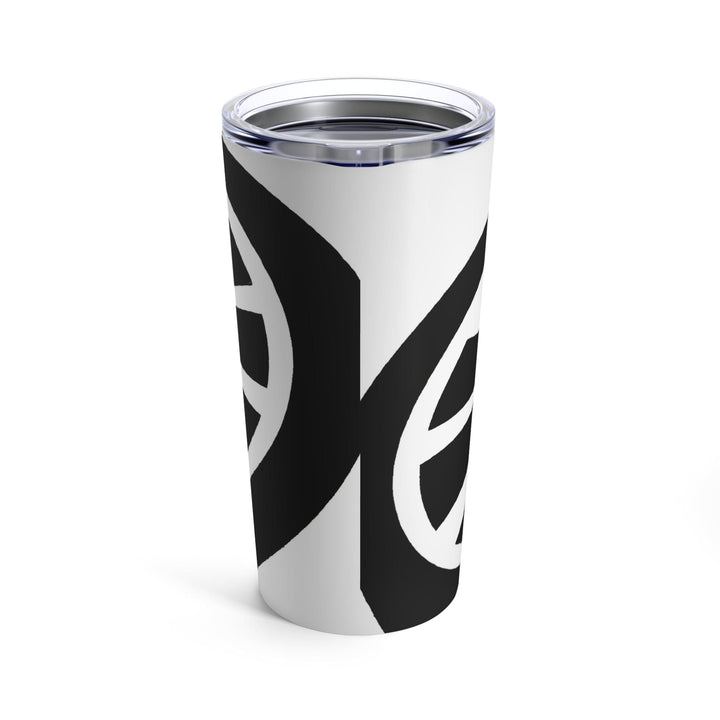 Insulated Tumbler 20oz Black And White Geometric Pattern - Decorative