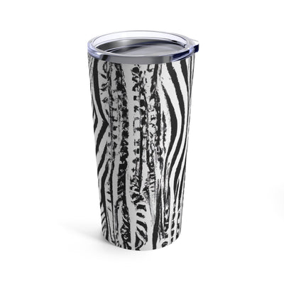 Insulated Tumbler 20oz Black And White Native Pattern - Mug