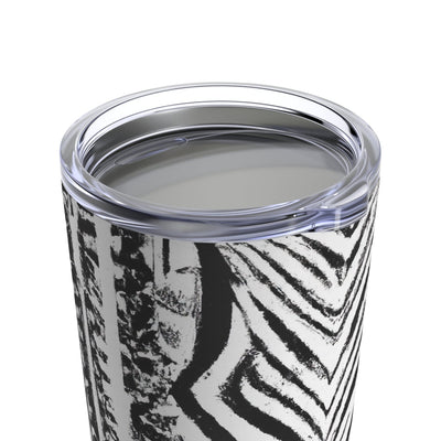 Insulated Tumbler 20oz Black And White Native Pattern - Mug