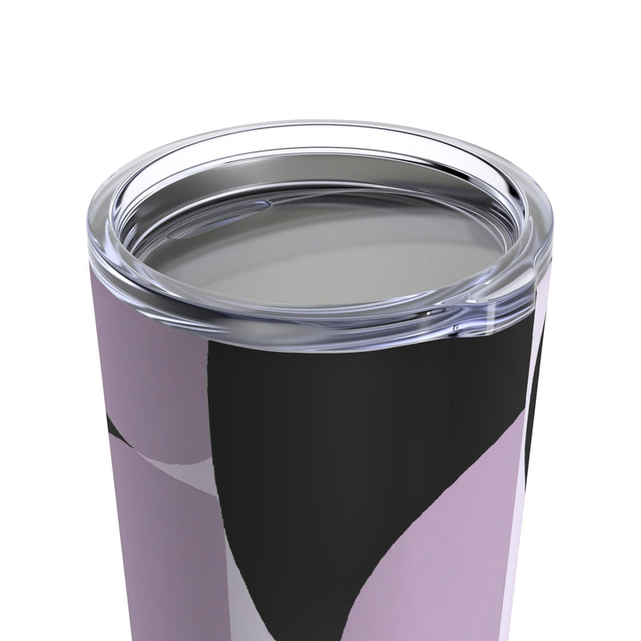 Insulated Tumbler 20oz Geometric Lavender And Black Pattern - Decorative