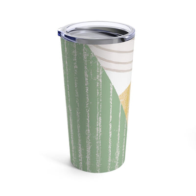 Insulated Tumbler 20oz Green Textured Boho Pattern - Mug