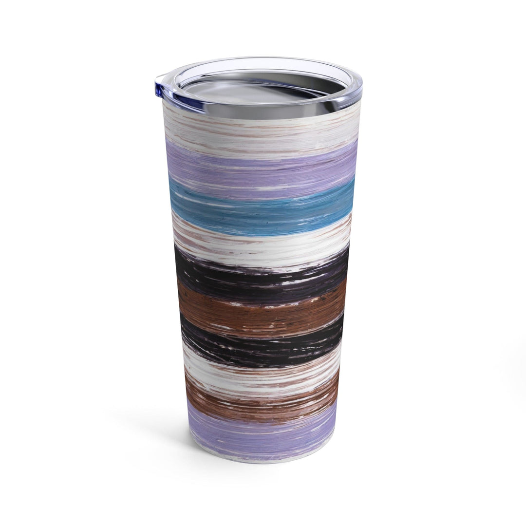 Insulated Tumbler 20oz Lavender Black Brown Rustic Pattern - Decorative