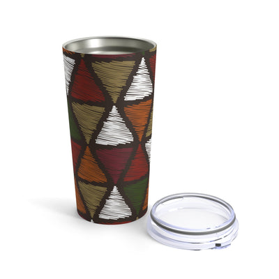 Insulated Tumbler 20oz Multicolor Tribal Pattern - Mug