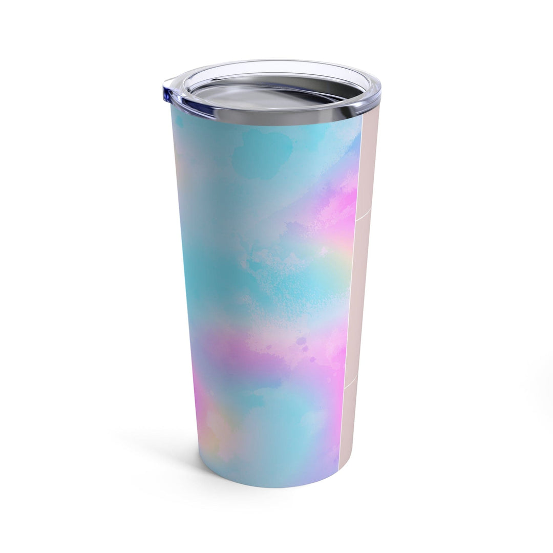 Insulated Tumbler 20oz Pastel Colorblock Watercolor Illustration