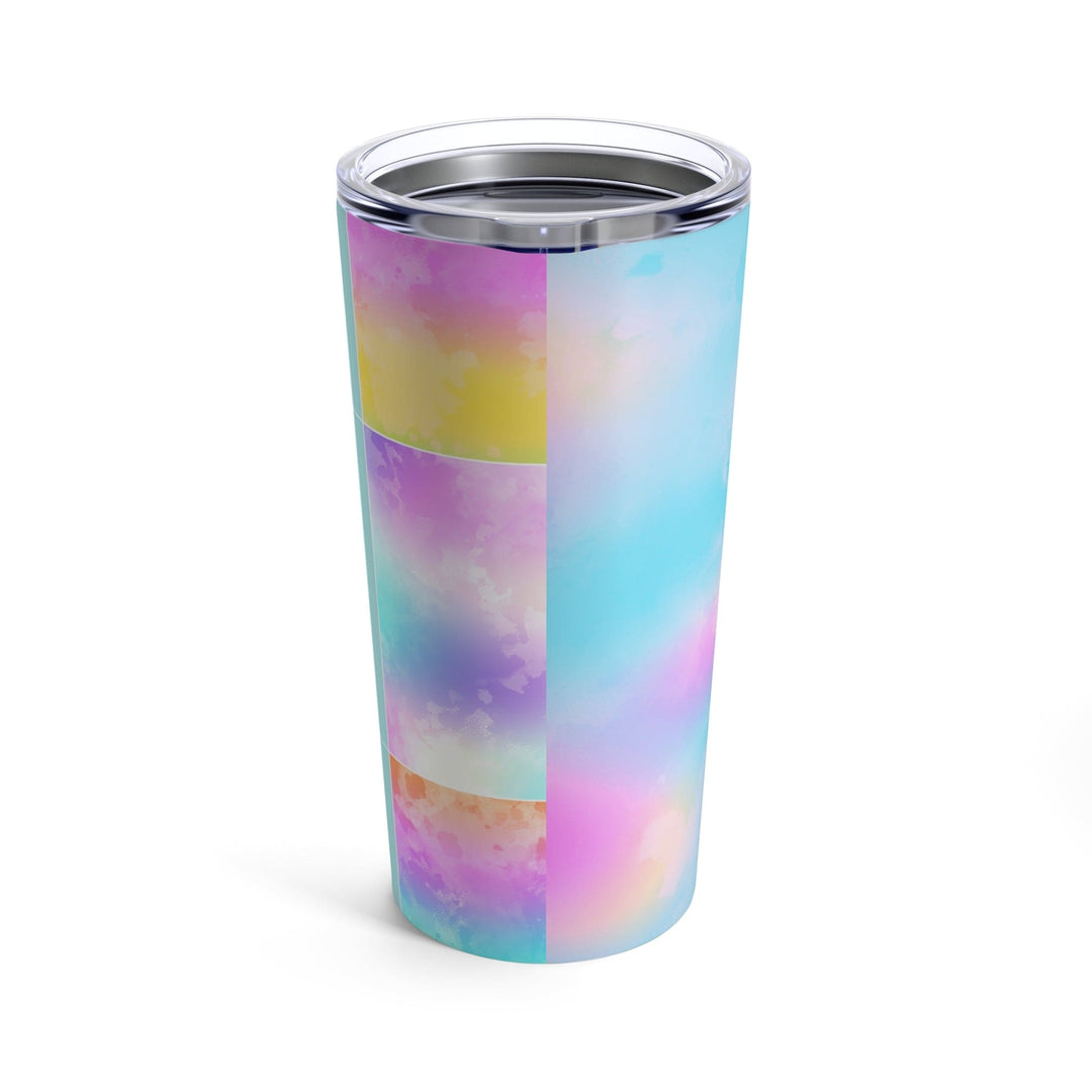 Insulated Tumbler 20oz Pastel Colorblock Watercolor Illustration - Decorative