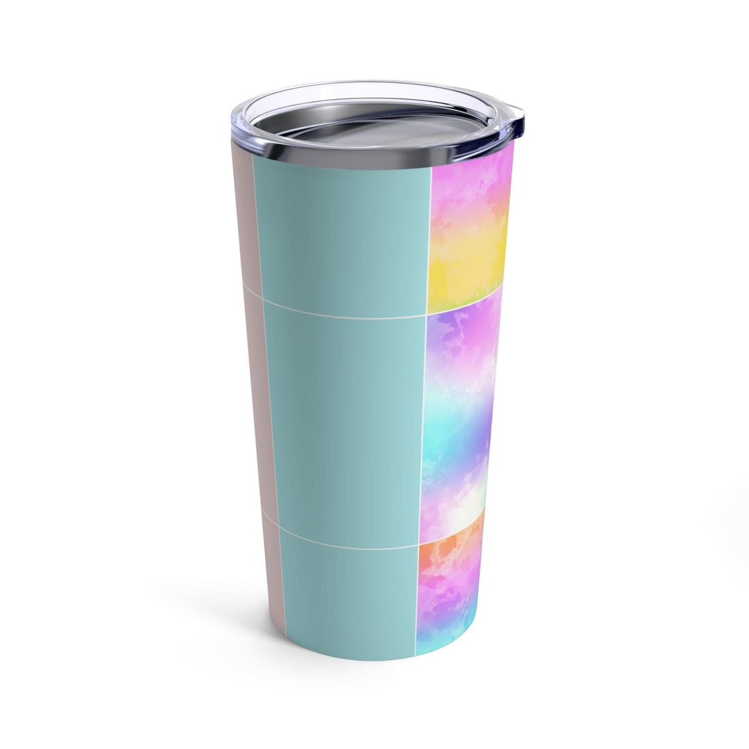 Insulated Tumbler 20oz Pastel Colorblock Watercolor Illustration - Decorative