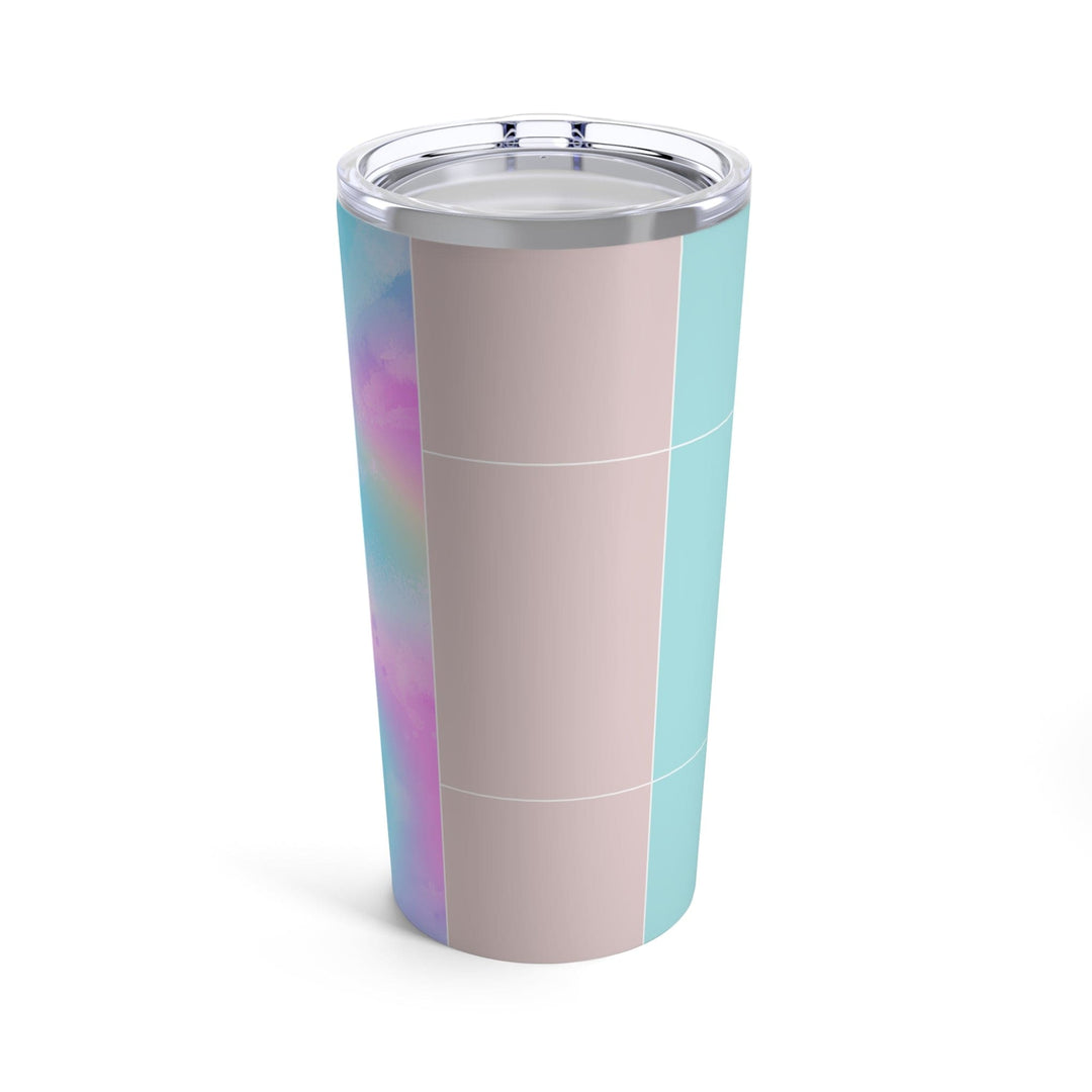 Insulated Tumbler 20oz Pastel Colorblock Watercolor Illustration - Decorative