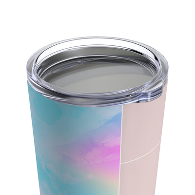 Insulated Tumbler 20oz Pastel Colorblock Watercolor Illustration - Mug