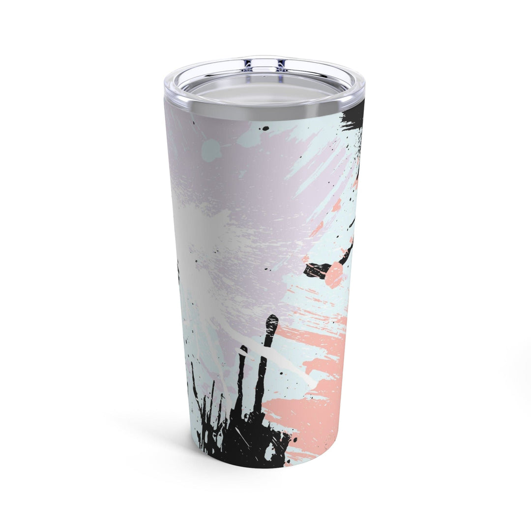 Insulated Tumbler 20oz Pink Black Abstract Pattern - Decorative | Tumblers