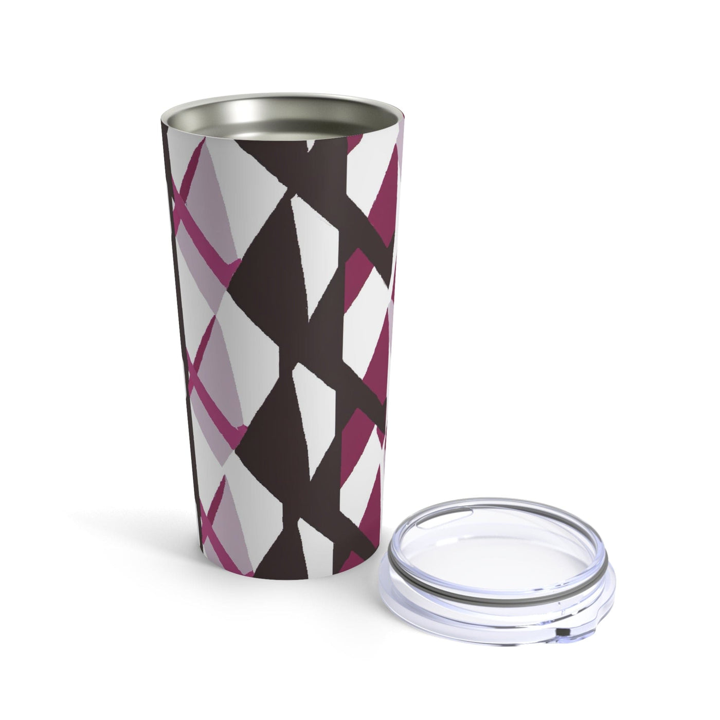 Insulated Tumbler 20oz Pink Mauve Pattern - Mug