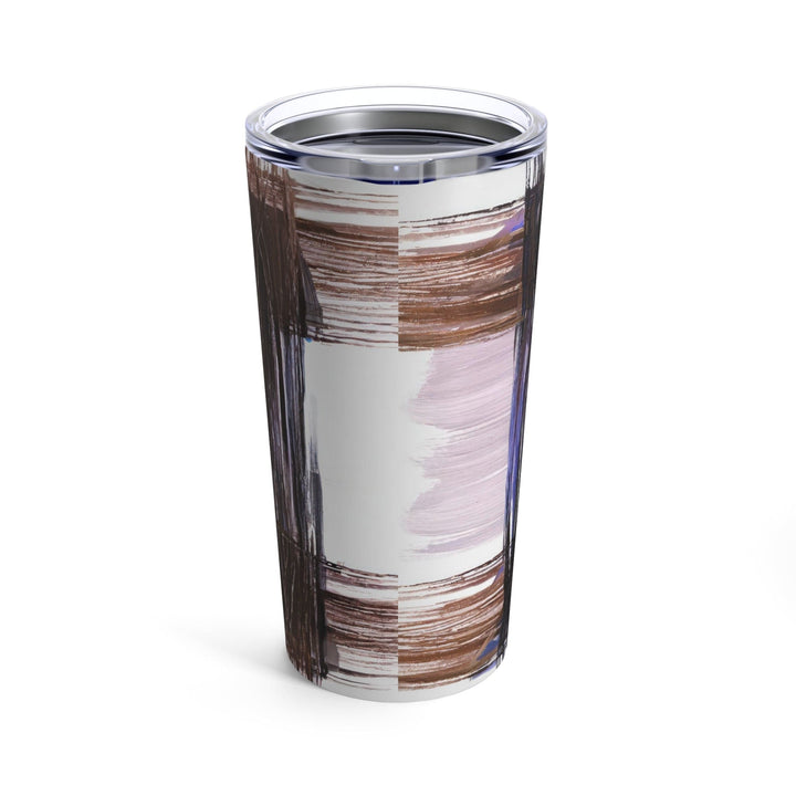 Insulated Tumbler 20oz Rustic Brown Interweave Print - Decorative | Tumblers